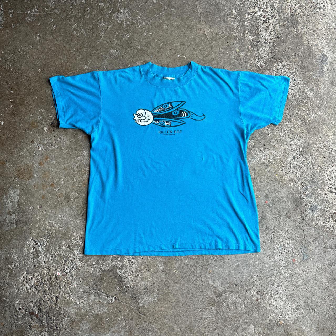 Vintage Blue ‘Killer Bee’ Graphic T-Shirt - L
