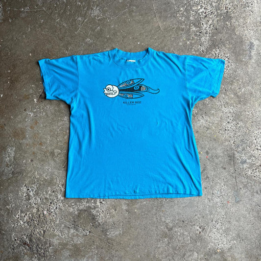 Vintage Blue ‘Killer Bee’ Graphic T-Shirt - L