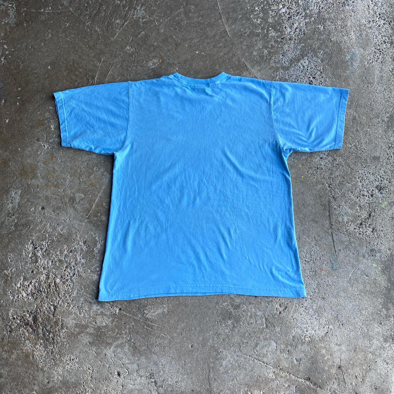 Vintage Blue Nike Embroidered Tick T-Shirt - L