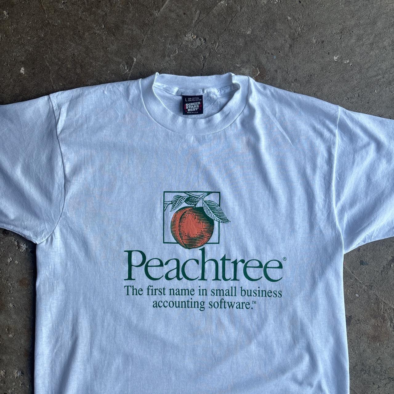 White Peachtree Vintage Single Stitch Graphic T-Shirt