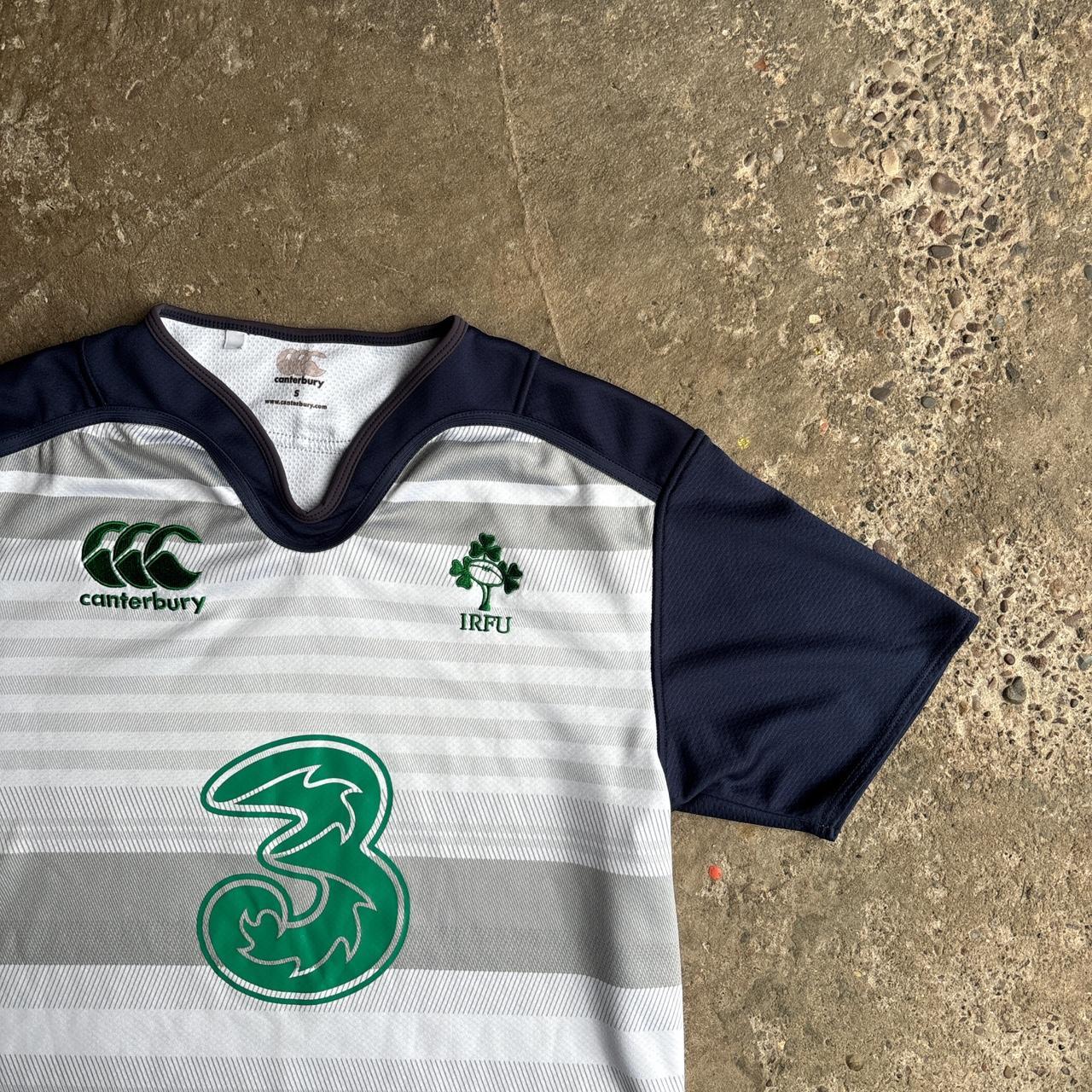 Navy & White Canterbury Ireland Rugby Union Shirt - S