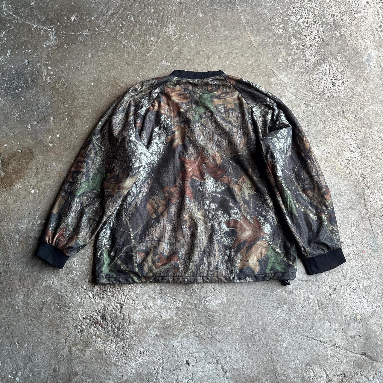Stearns Mossy Oak Print Button Up Bomber Jacket  - L