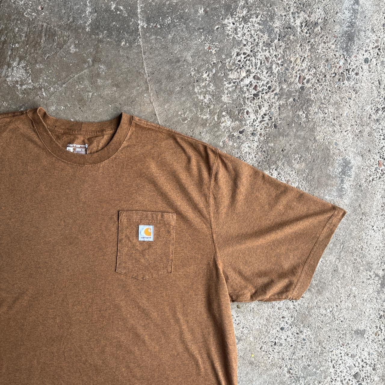Brown Carhartt Pocket T-Shirt - 3XL