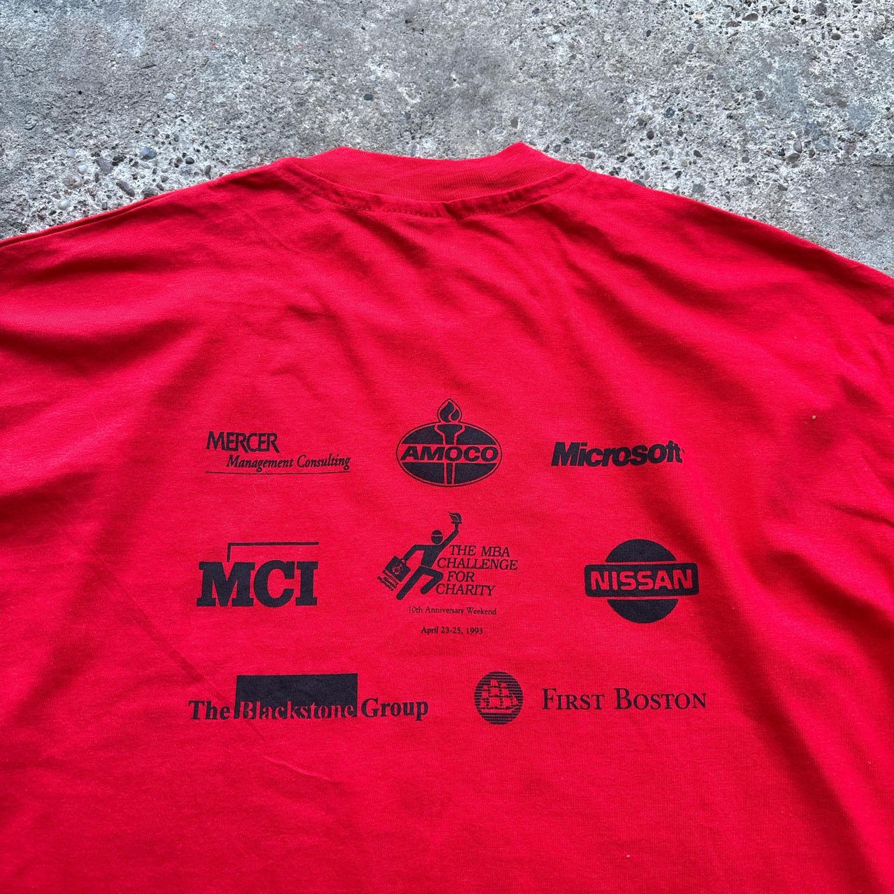 90s single-stitch red graphic tee with Stanford University print - XL