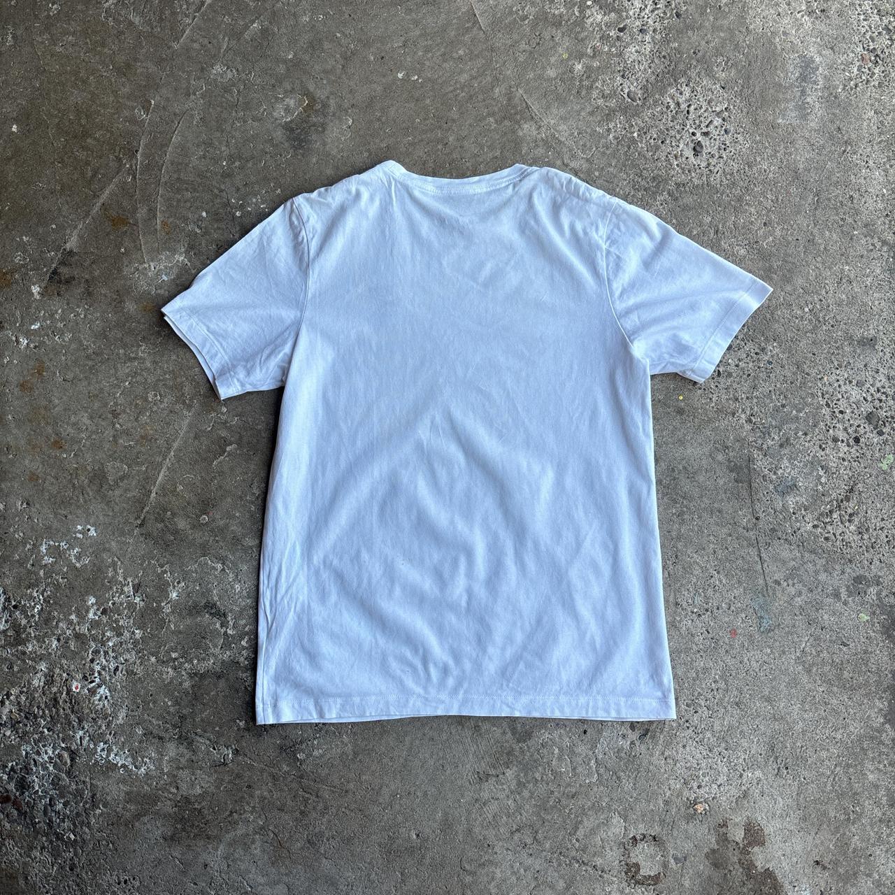 White Nike T-Shirt w/ Stitched Logo