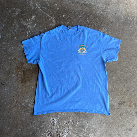 Blue ‘The Drunken Clam’ Graphic Bar T-Shirt