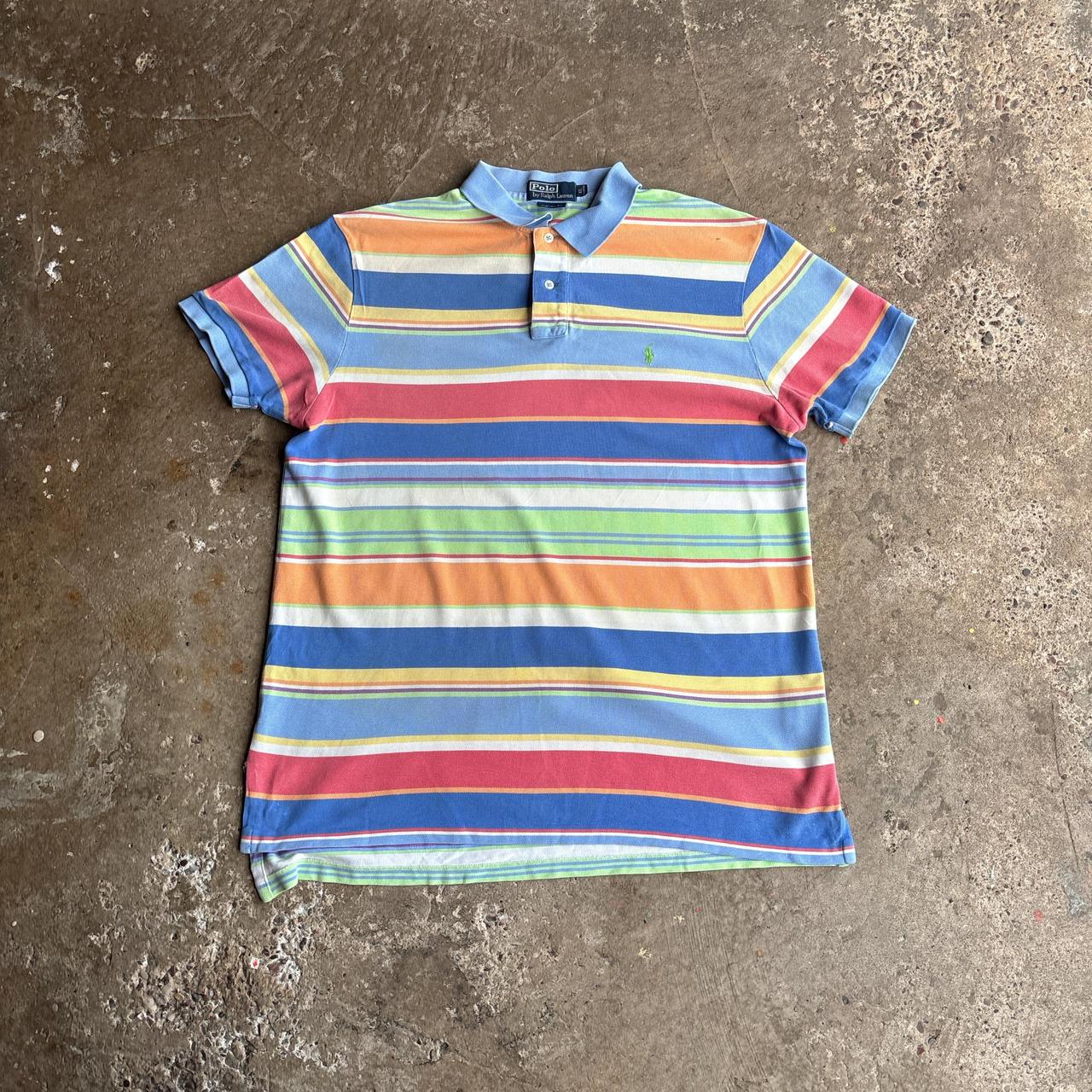 Multi-Coloured Striped Ralph Lauren Polo Shirt