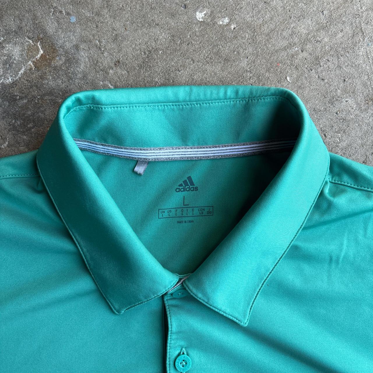 Teal Adidas Golf Polo Shirt
