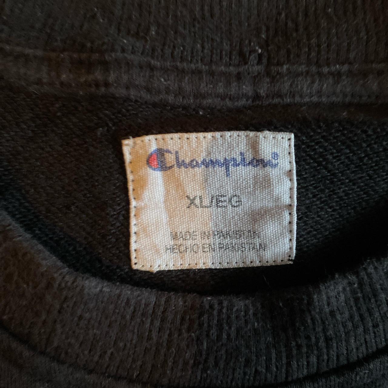 Black Champion Crewneck Sweatshirt - XL