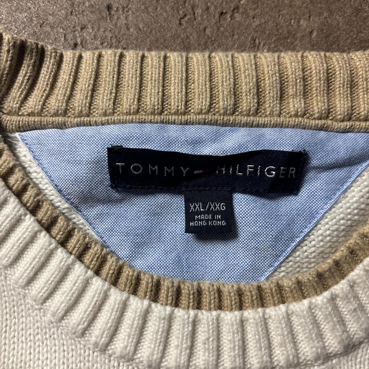 Cream Tommy Hilfiger Knit Sweater  - 2XL