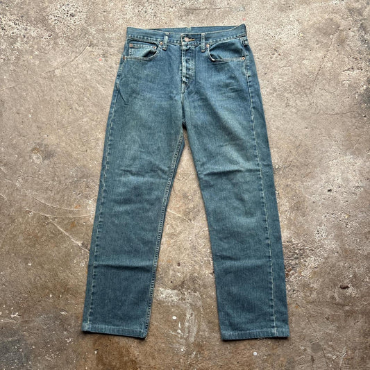 Blue denim Levi’s 512 jeans