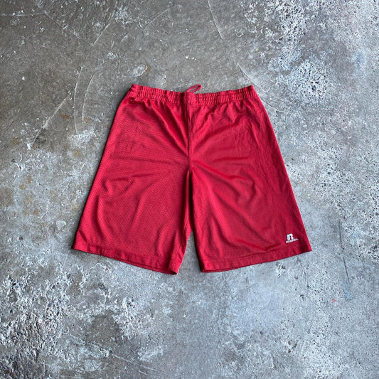 Red Russell Athletic Mesh Sportswear Shorts - M