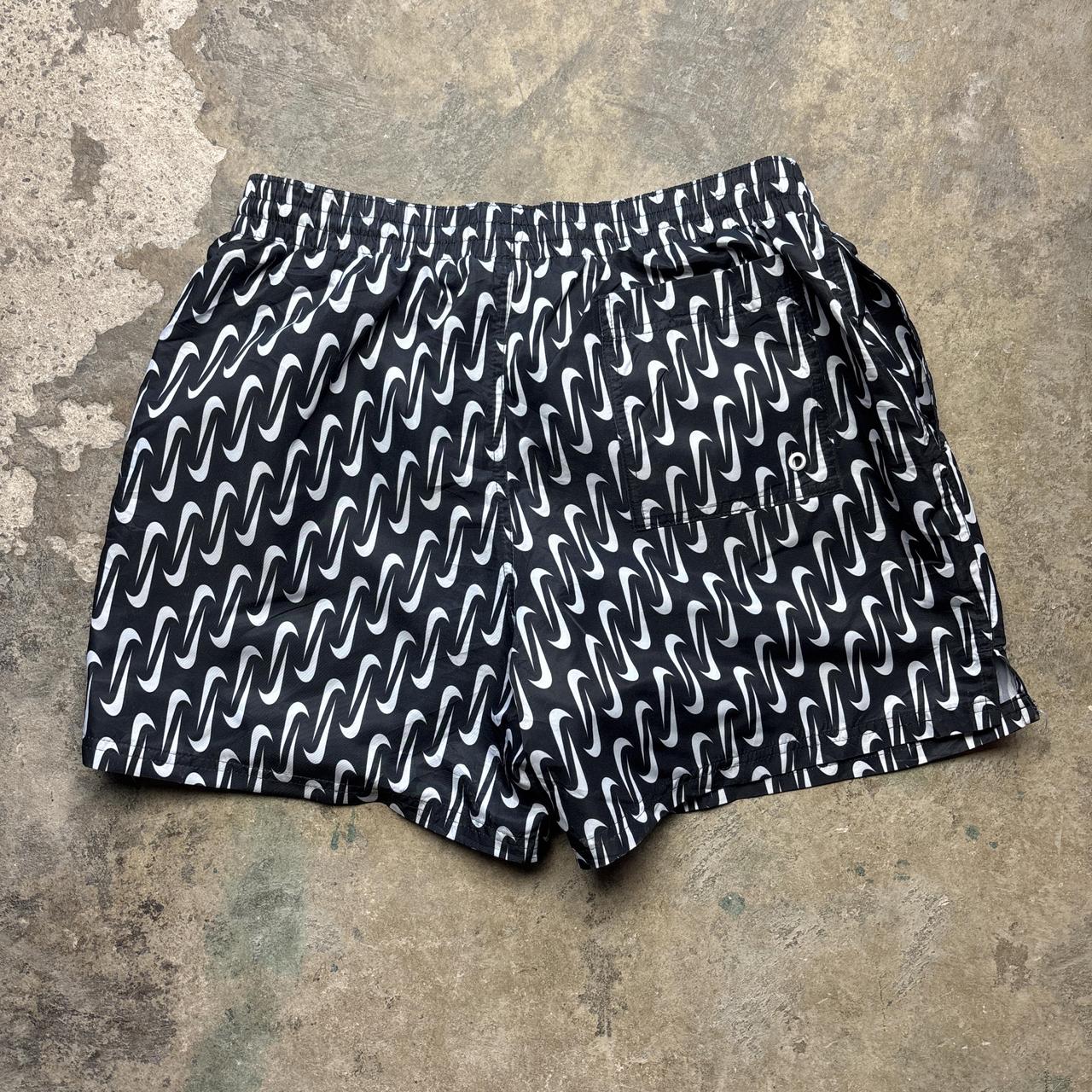 Black and white Nike swim trunks - L