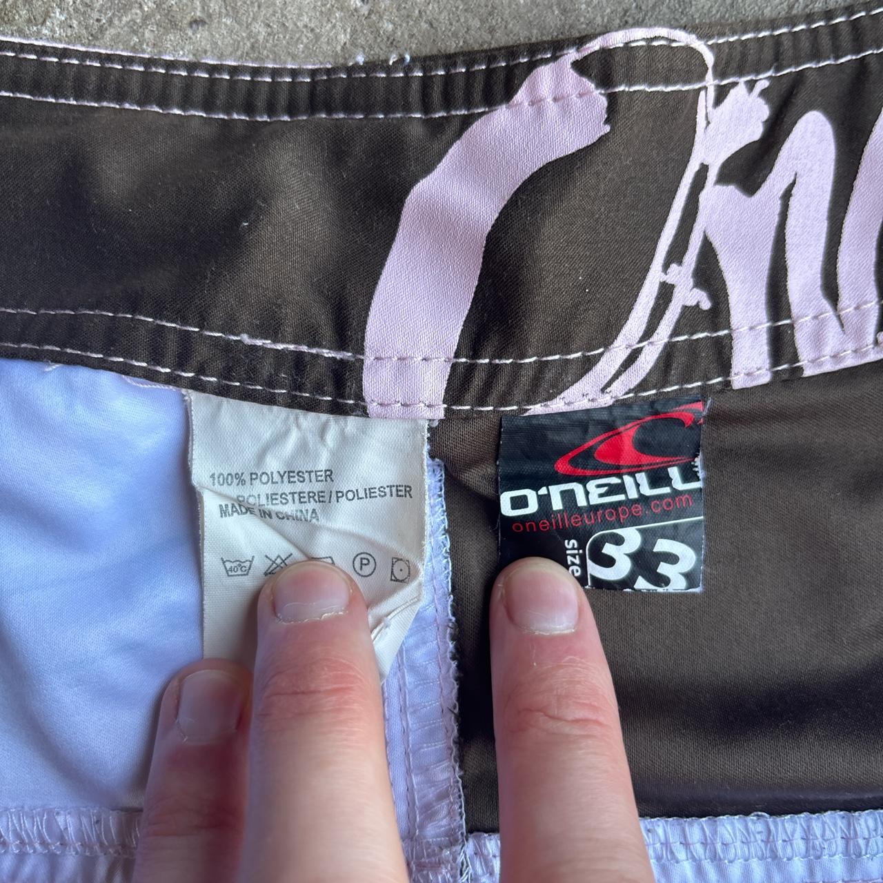Pink & Brown O’Neill Checkered Board Shorts