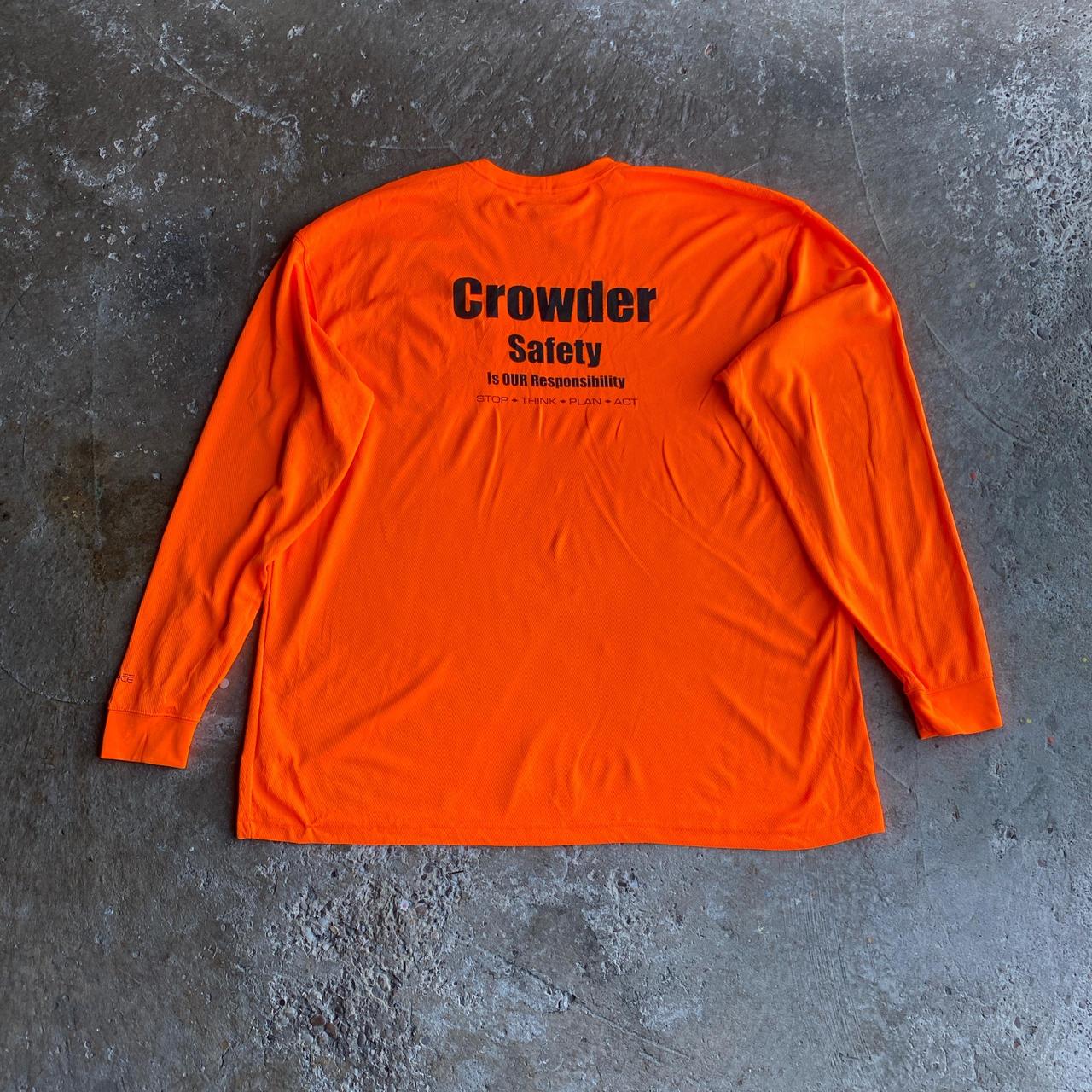 Bright Orange Carhartt Long-Sleeve T-Shirt - 2XL (tall)