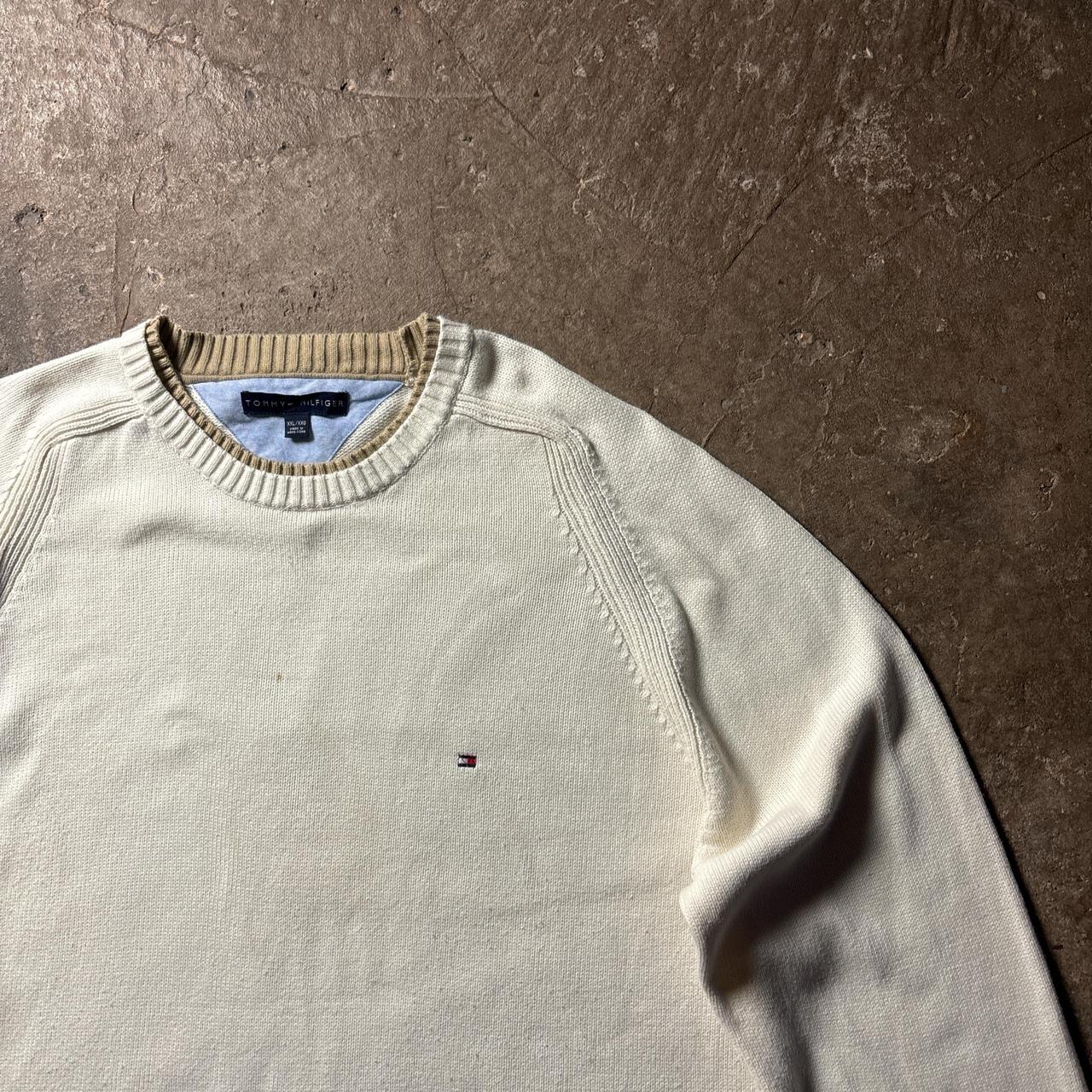 Cream Tommy Hilfiger Knit Sweater  - 2XL