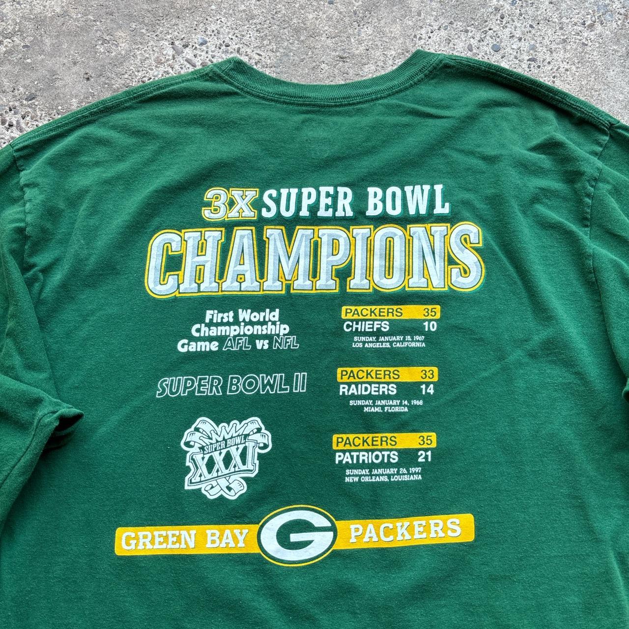Reebok NFL Green Bay Packers Super Bowl Champions Men’s Long Sleeve Shirt