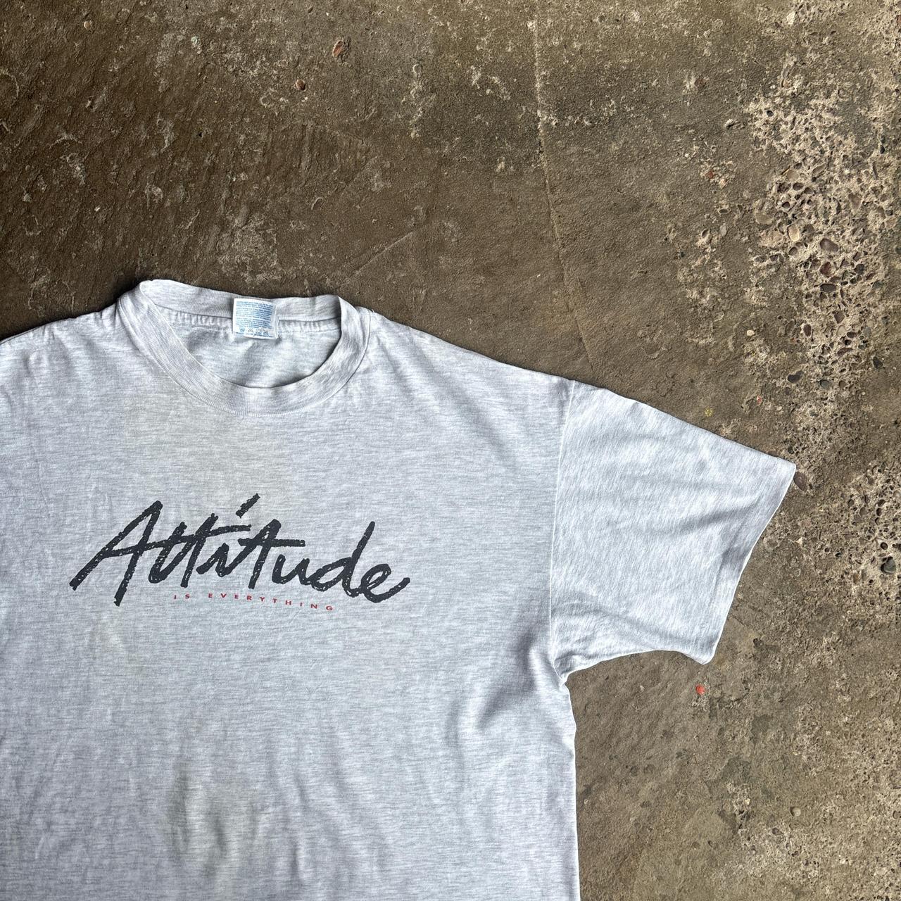 Grey Single Stitch Graphic T-Shirt - XL