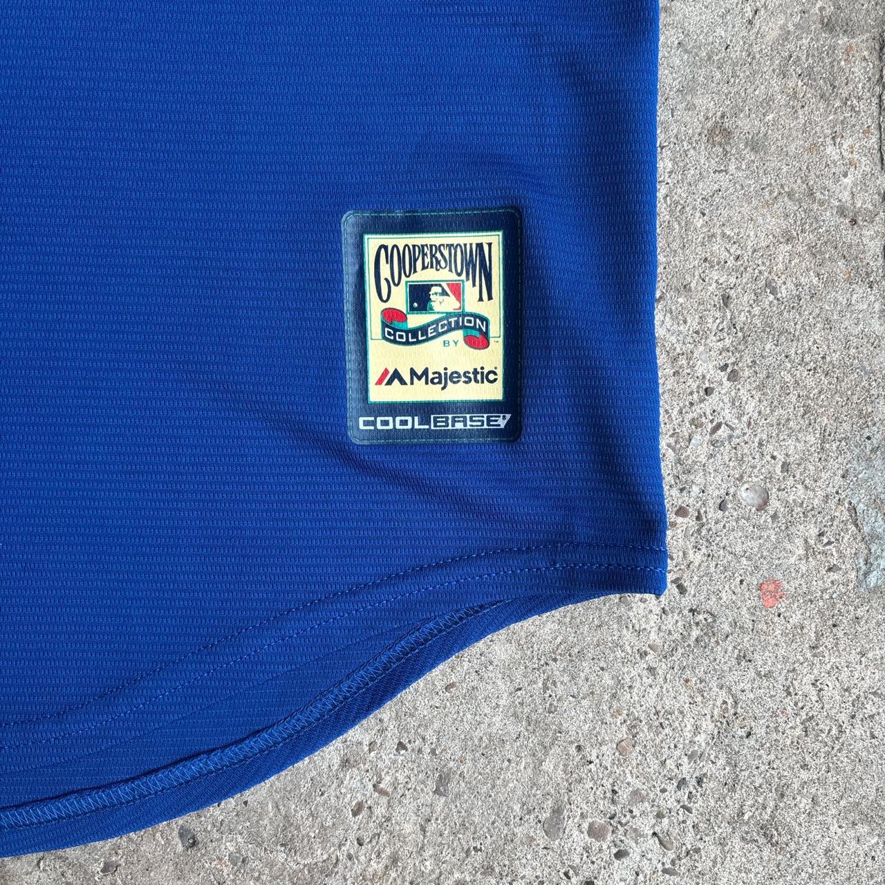 Vintage Majestic Cooperstown Chicago Cubs Blue & Red Baseball Jersey - 2XL