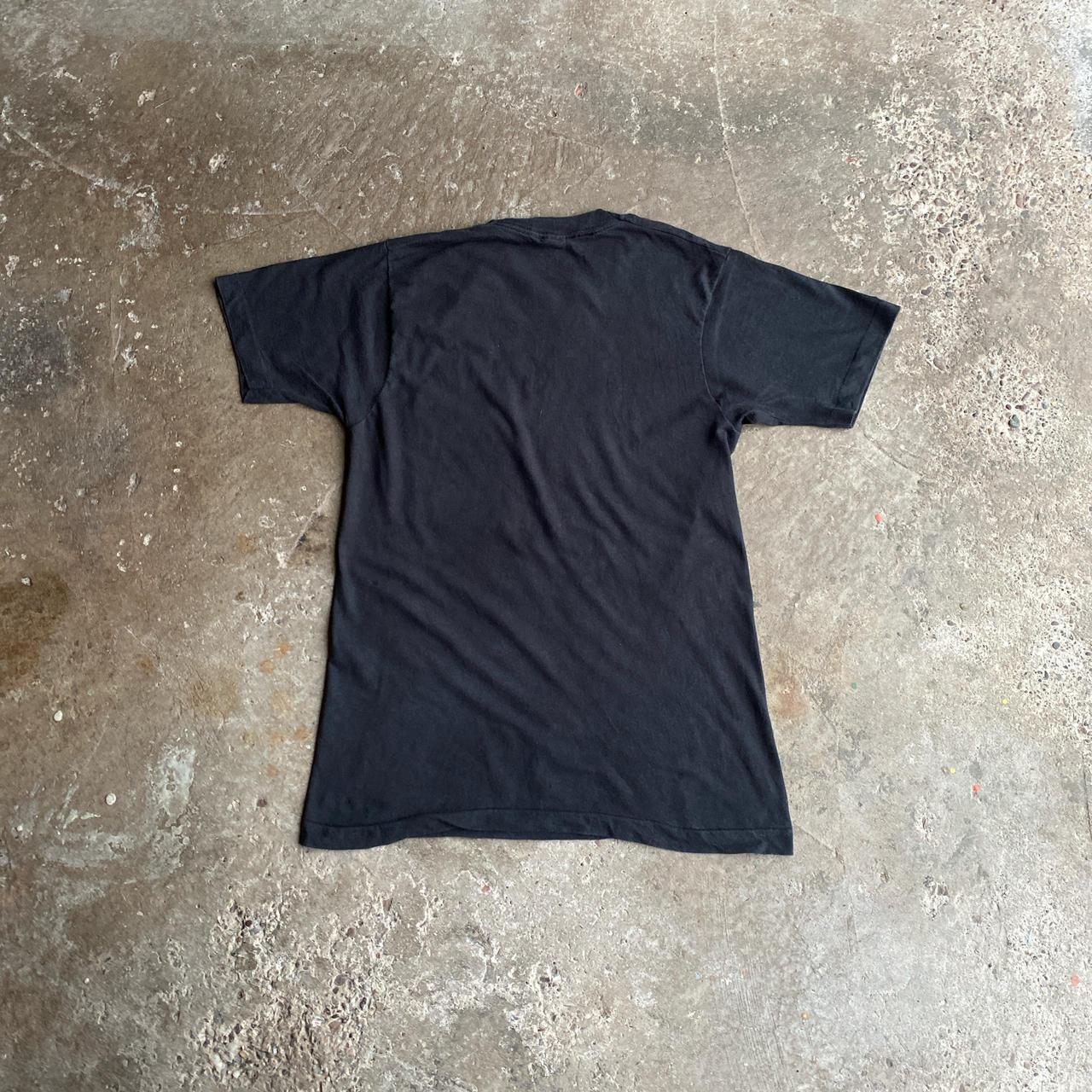 Black Single Stitch Pocket T-Shirt - M