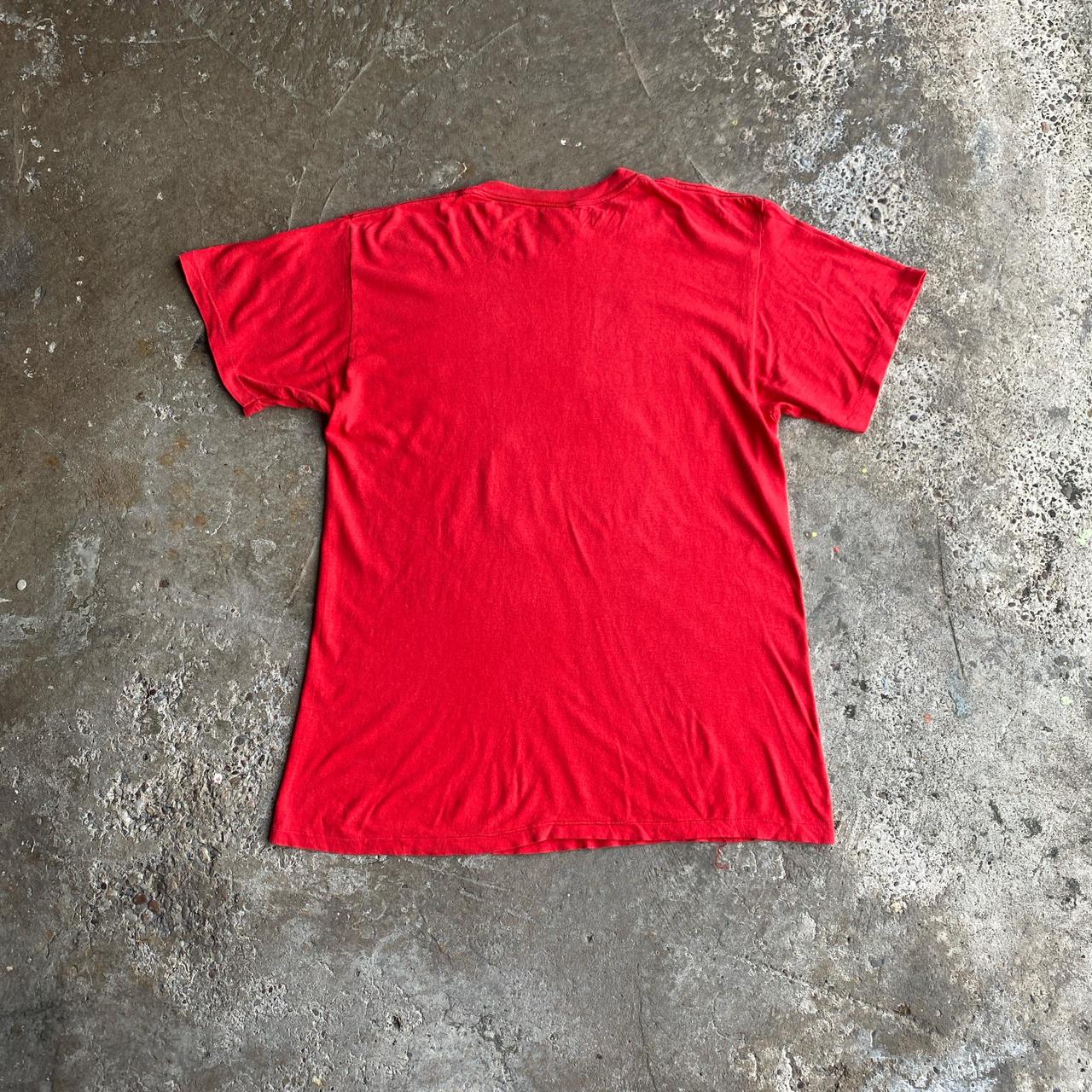 Vintage Red Graphic Ohio State Single Stitch T-Shirt - L