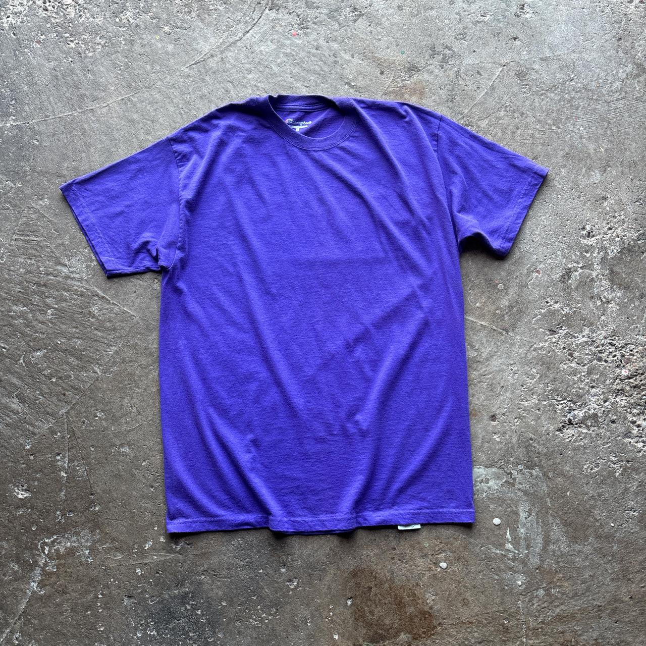 Plain Purple Champion T-shirt - L
