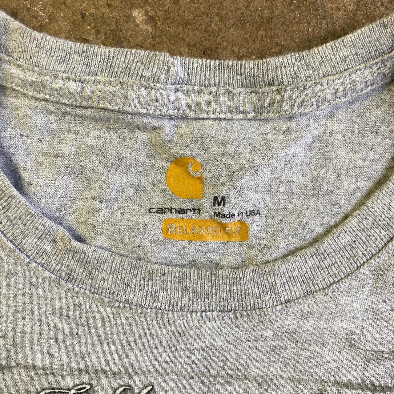 Grey Carhartt Graphic USA T-Shirt - M