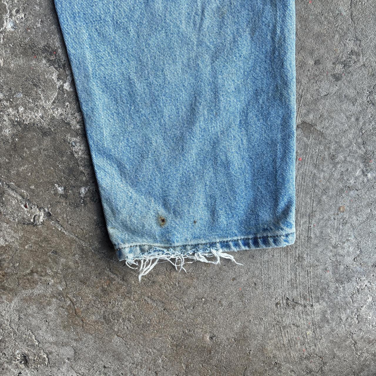 Blue Denim Heavily Distressed Dickies Carhartt