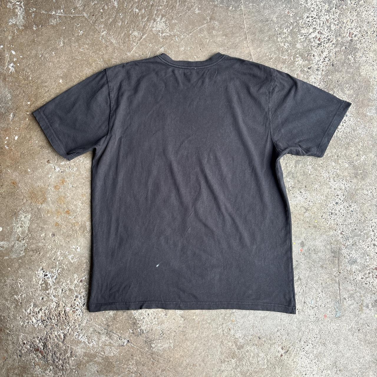 Black Paint Splattered Carhartt T-Shirt - L