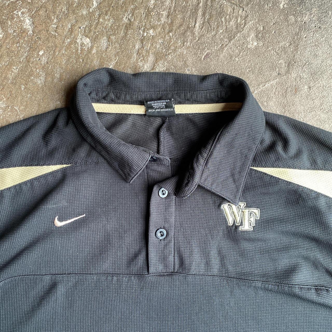 Black ‘90s Nike Polo Shirt - L