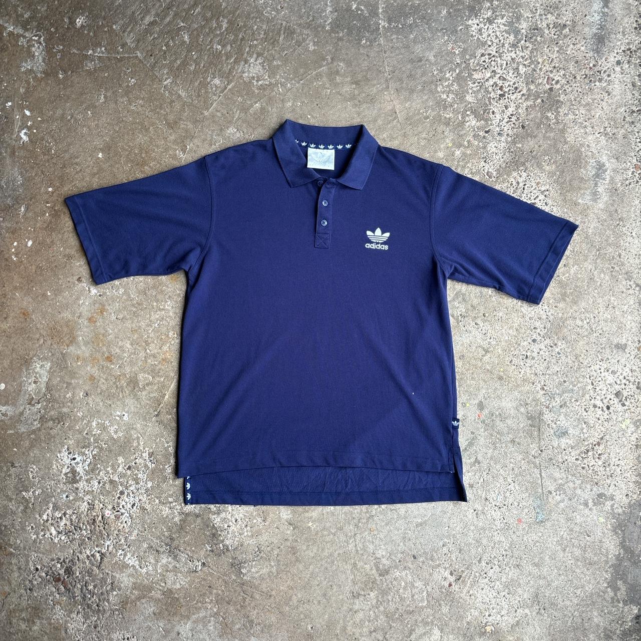 Vintage Navy Adidas Polo Shirt