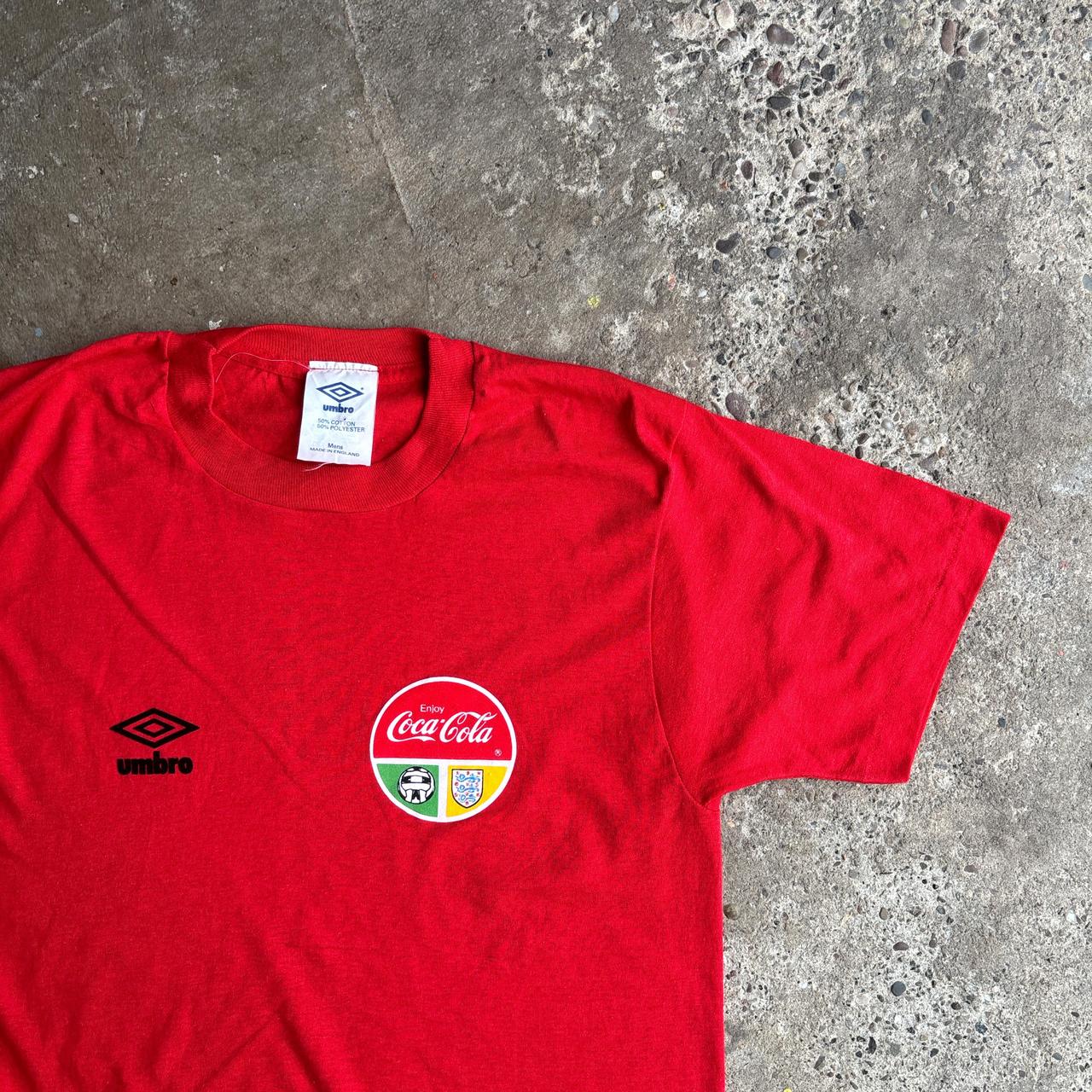 Red Umbro x Coca Cola Vintage Single Stitch T-Shirt - S