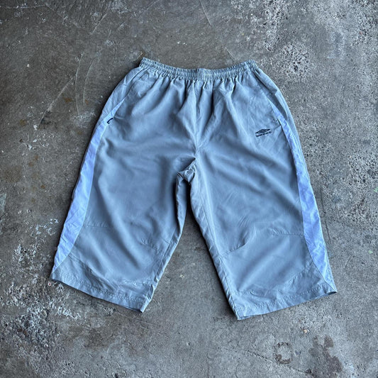 Grey 3/4 Length Umbro Sports Shorts