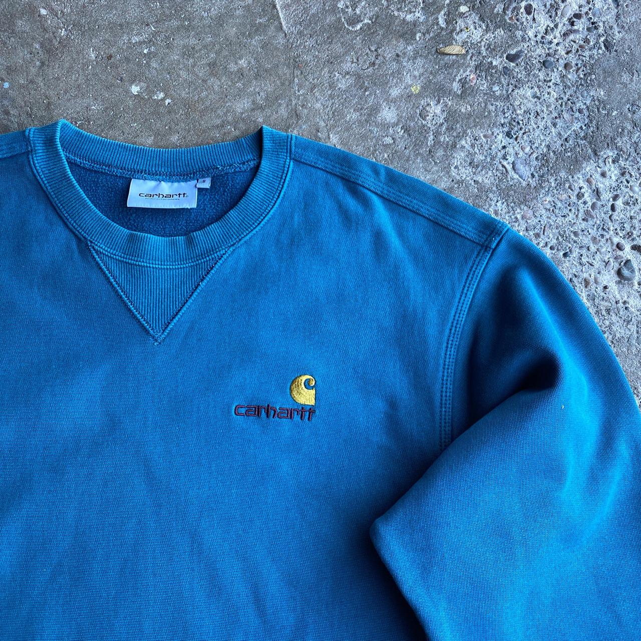 Blue Carhartt Logo Sweatshirt - S