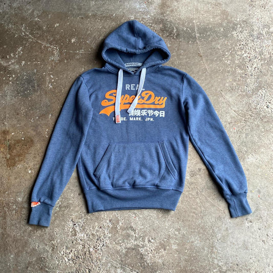 Blue Superdry Graphic Hoodie - S