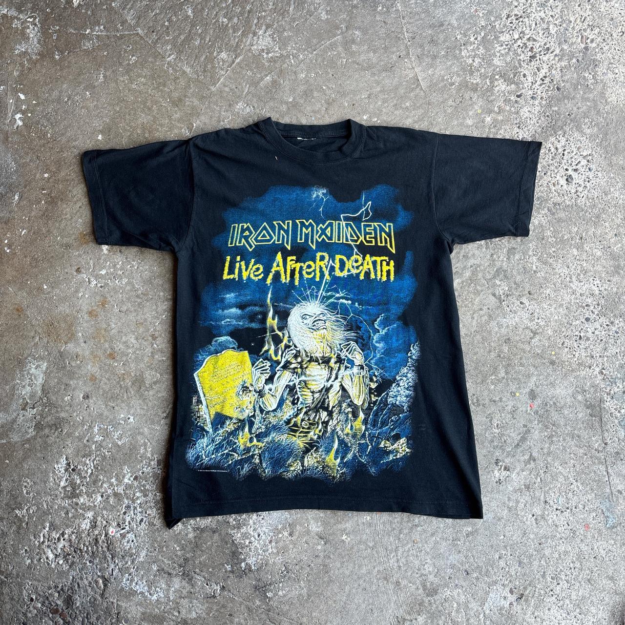 Black Iron Maiden “Life After Death” 1980s Band T-Shirt