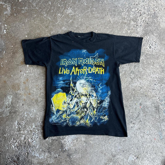 Black Iron Maiden “Life After Death” 1980s Band T-Shirt