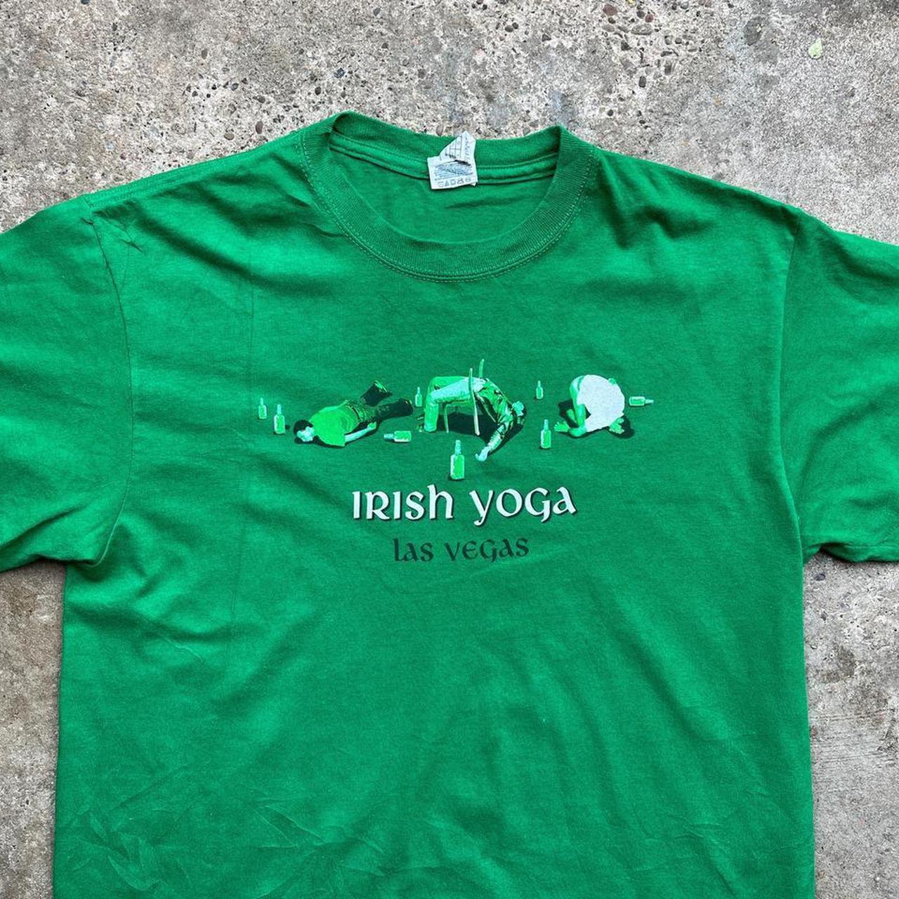 Irish Yoga’ Funny Paddy’s Day Print T-Shirt