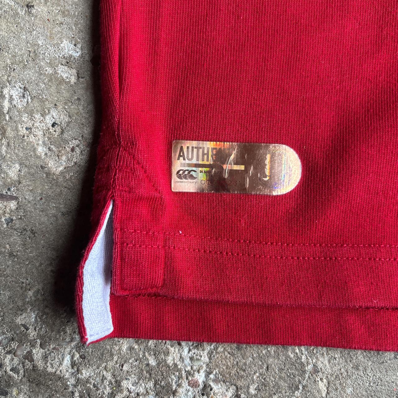 2014/15 Red England Rugby Union Canterbury Away Shirt