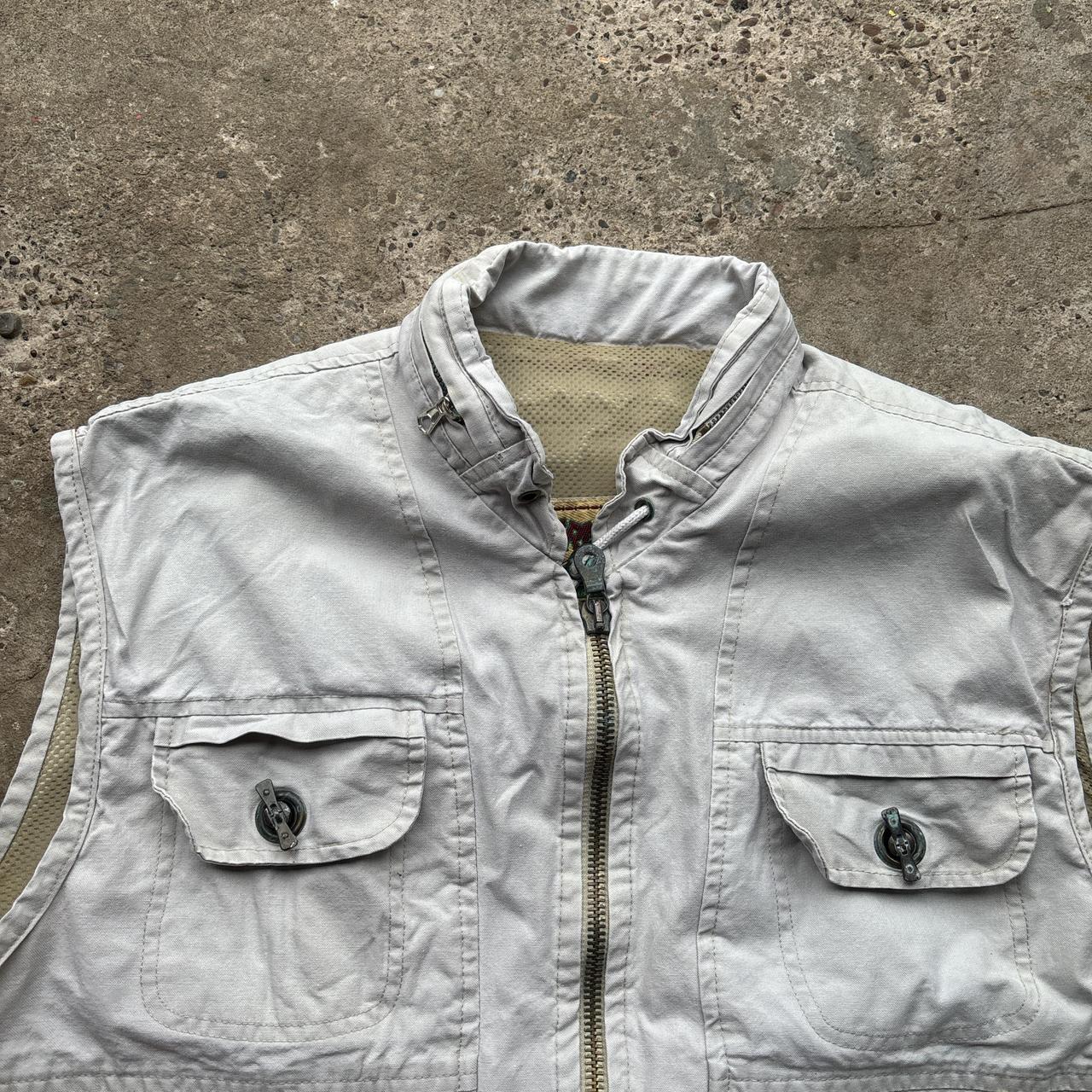Vintage Cream utility vest - L