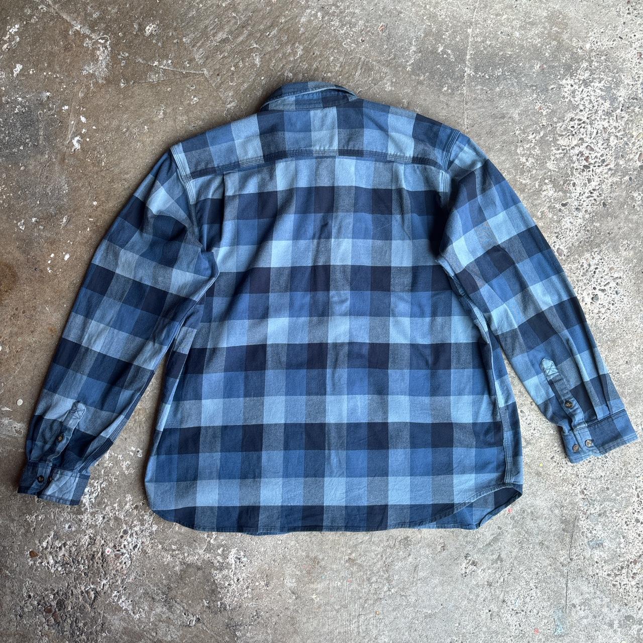 Blue chequered Carhartt workwear shirt