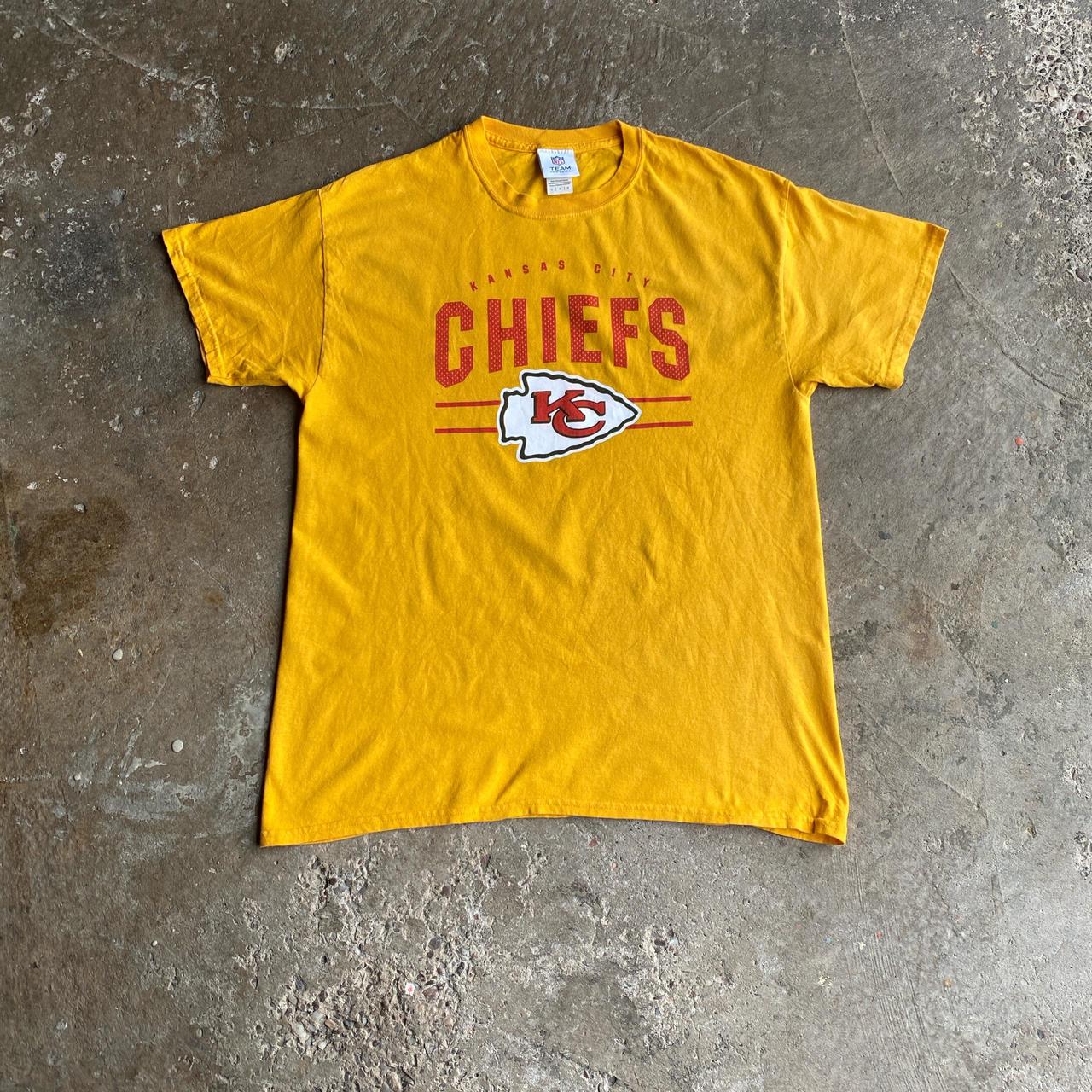 Yellow NFL Kansas City Chiefs Graphic T-Shirt - L