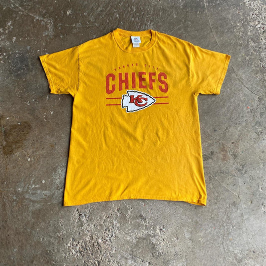 Yellow NFL Kansas City Chiefs Graphic T-Shirt - L