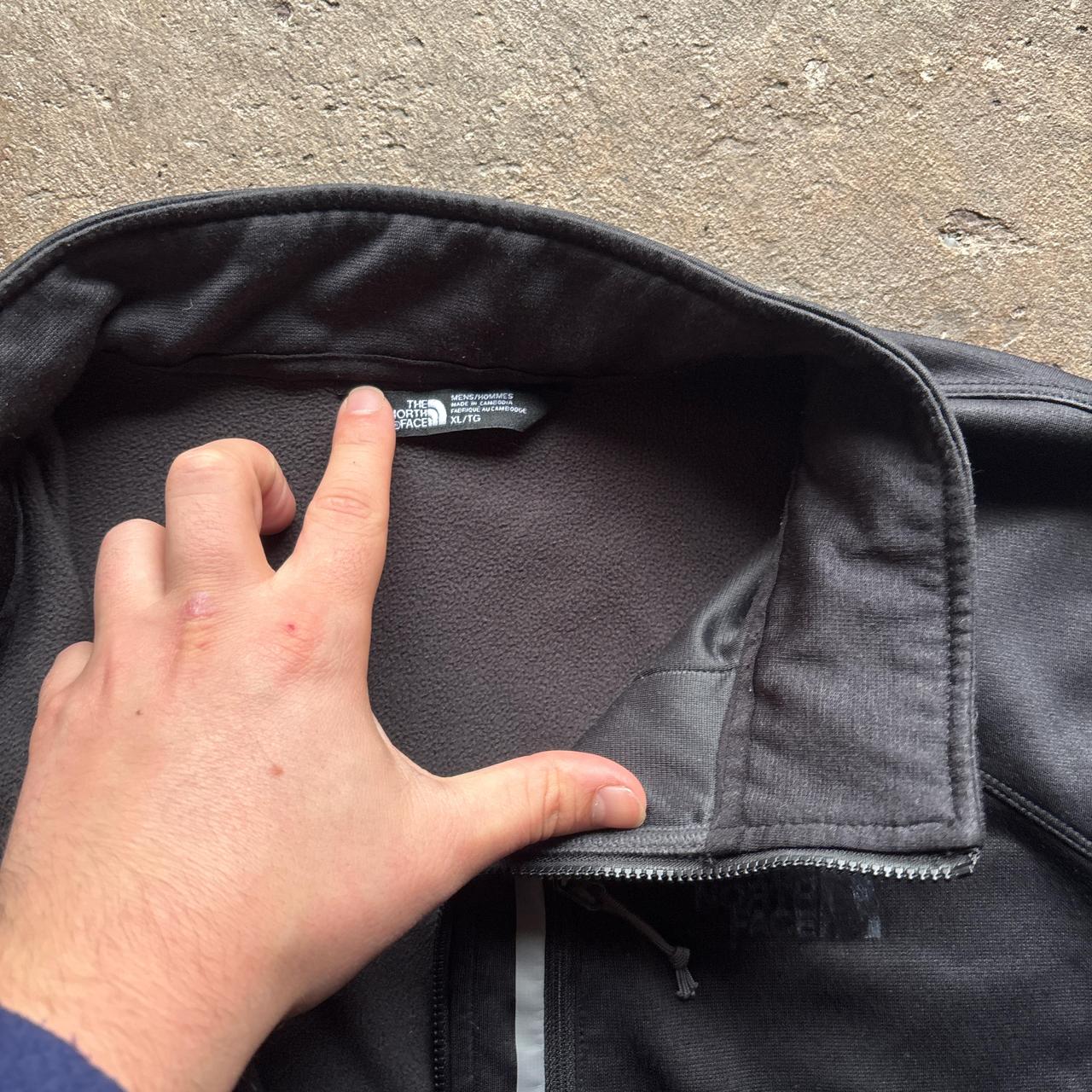 Black and grey The North Face Quarter Zip - XL