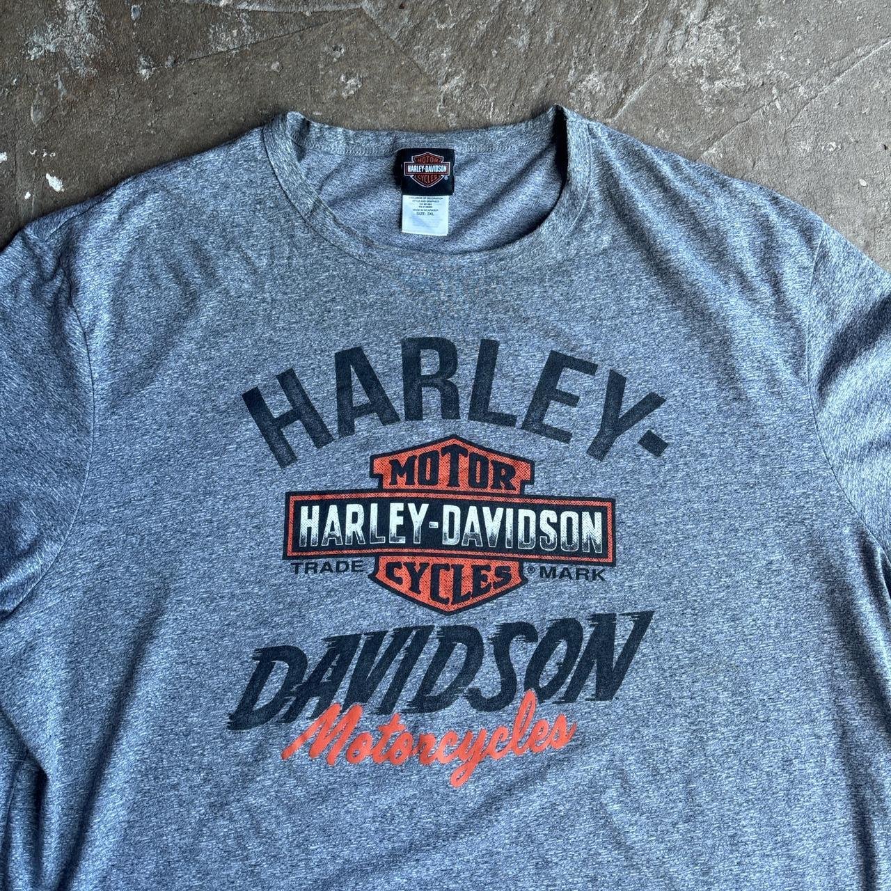 Textured Grey Harley Davidson Graphic