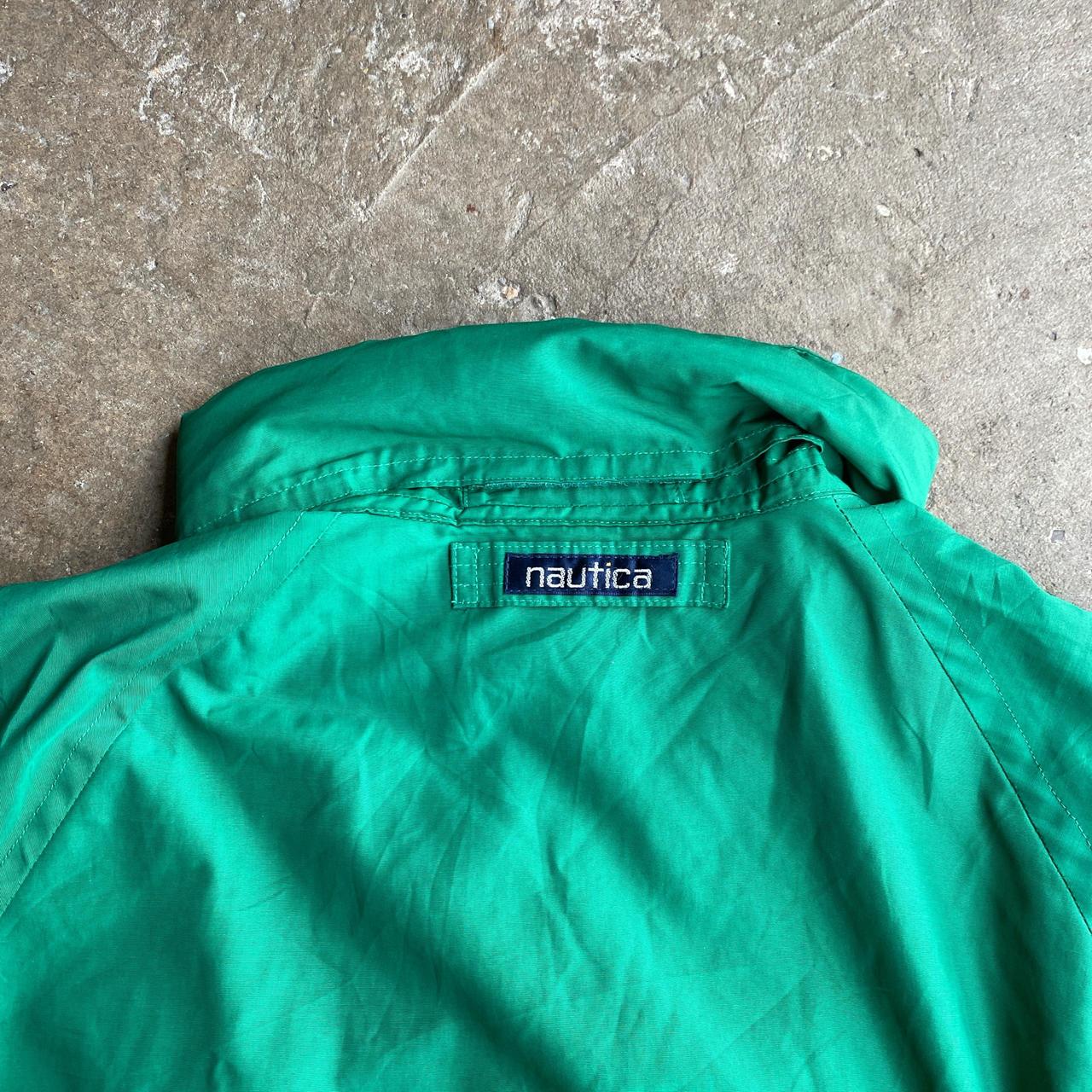Vintage Green Nautica Windbreaker Jacket - XL