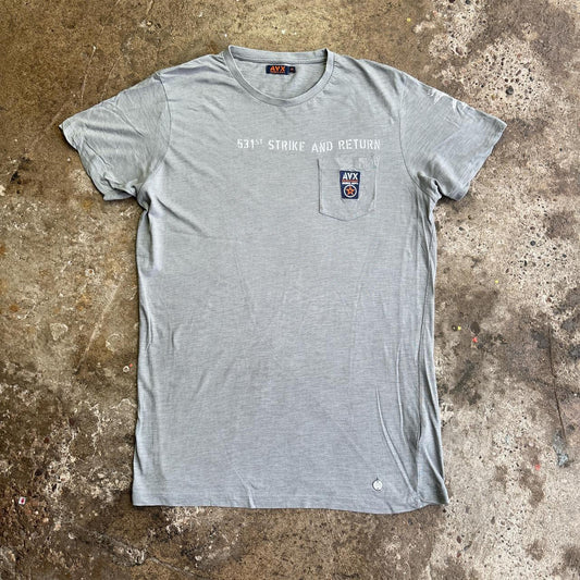 Grey Avirex graphic tee