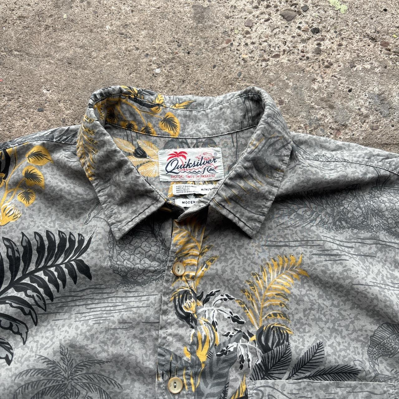 Grey Quiksilver Hawaiian shirt