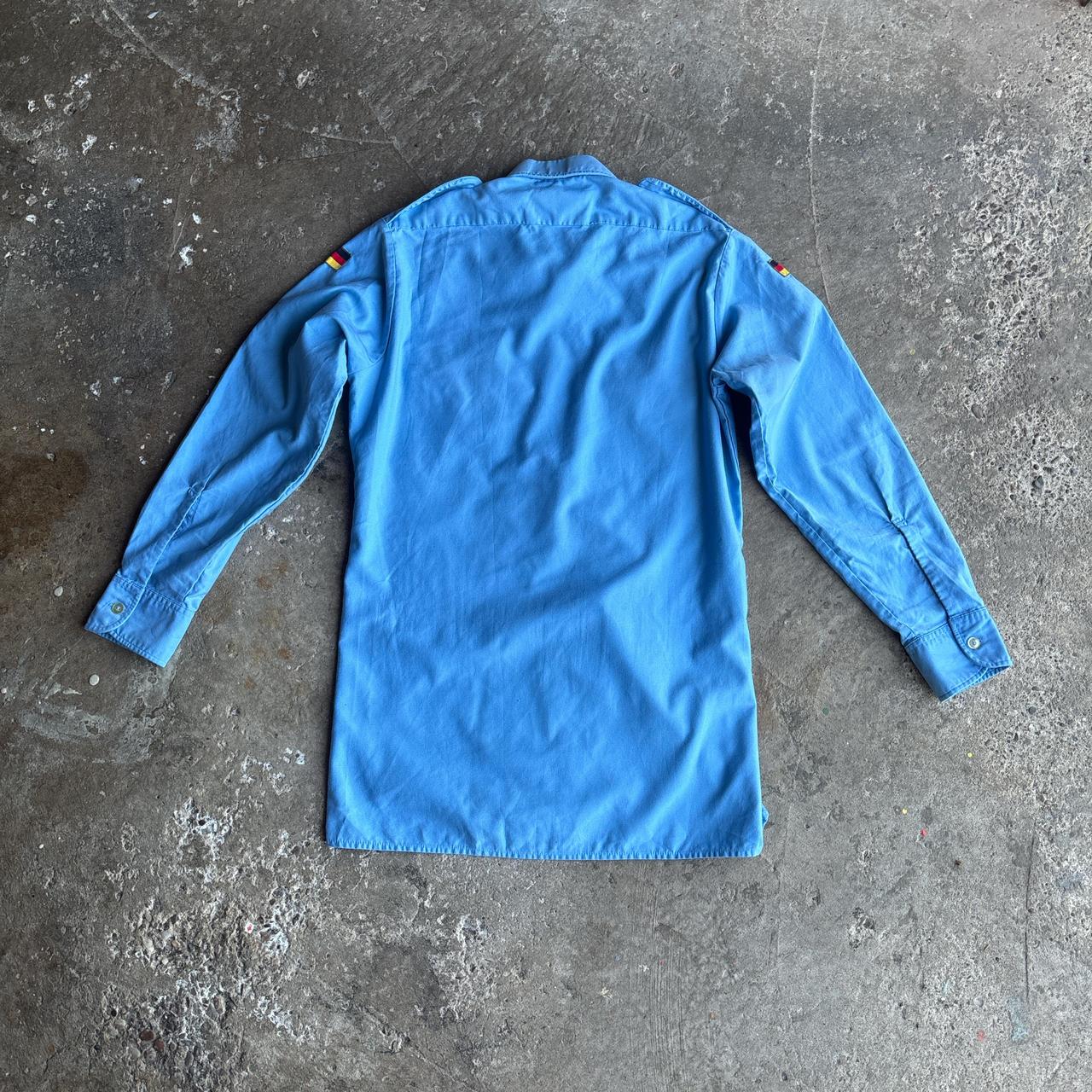 Blue Vintage German Army Shirt