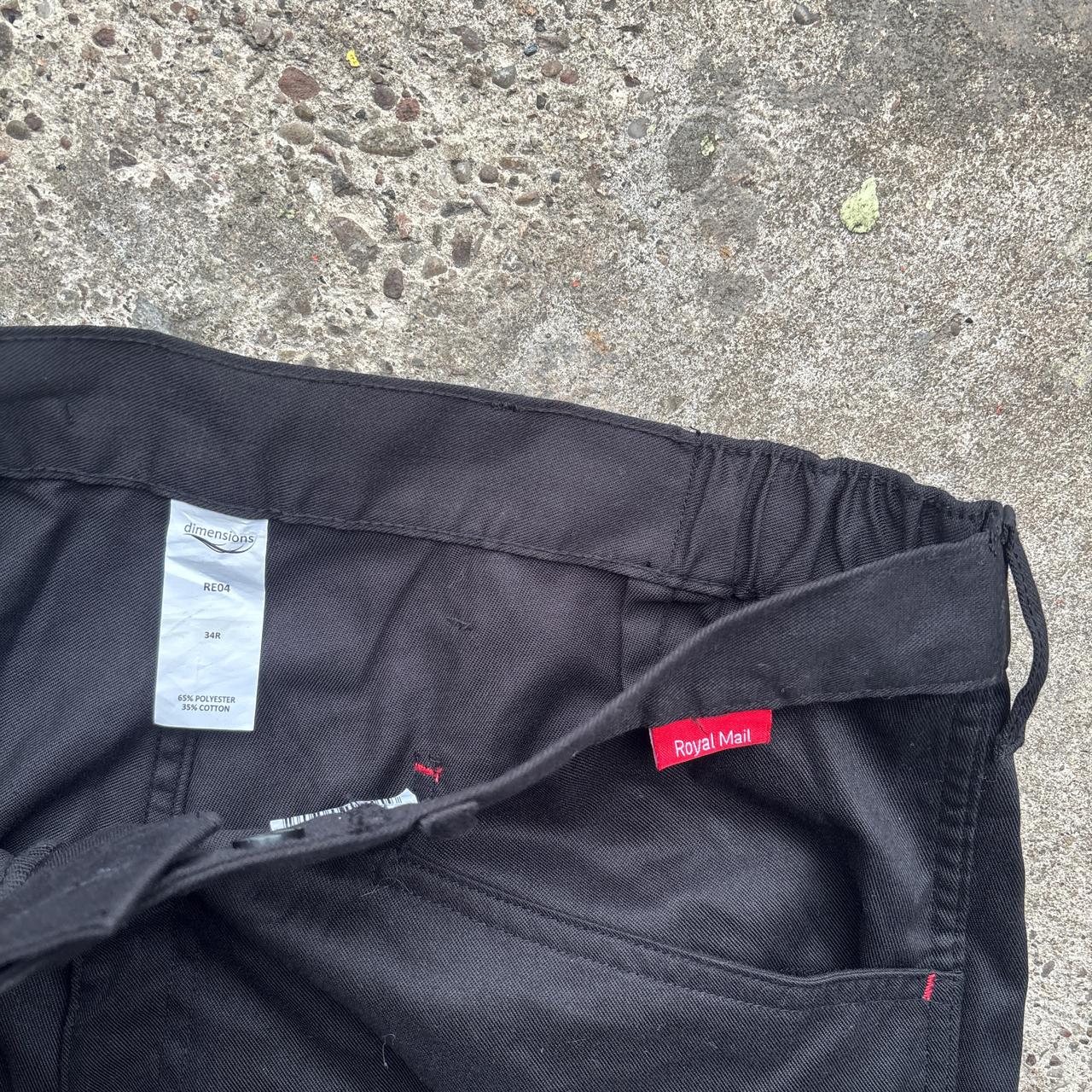 Black Royal Mail Cargo pants